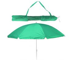 Koopman Balkonschirm - Strandschirm - Sonnenschirm - LSF 30+ - 156cm mit Farbauswahl (grün)
