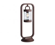 Moderne LED Außensockelleuchte in Rostoptik Standlaterne Höhe 60cm IP44 - vielseitige Außenbeleuchtung für Haus und Terrasse