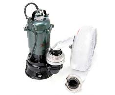 FÄKALIENPUMPE 550W M + 2 STORZ C KUPPLUNG + 30m SCHLAUCH - Tauchpumpe Schmutzwasserpumpe