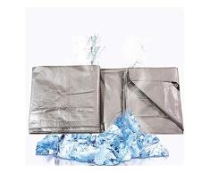 FQJYNLY Abdeckplane Holz Regentuch Sonnenzelt Möbelschutzplatte Außenstaubschutz PE Camping Garten Dicke 0,4 MM, 16 Größen (Color : Silver, Size : 6x8m)