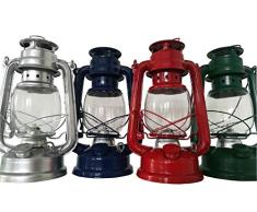 Petroleum Sturmlampe 24 cm in 4 Sturmlaterne Laterne Lampe