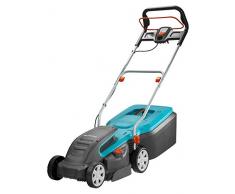 Gardena PowerMax Elektro-Rasenmäher 1400/34: Rasenmäher bis 400 m², 34 cm Schnittbreite, 40 l Fassungsvolumen, ErgoTec Plus-Handgriff (5034-20)