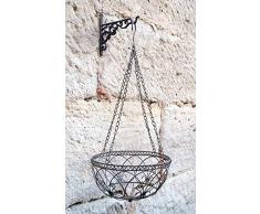 LB H&F Lilienburg Blumenampel Hängekorb Metall (Ø 30 cm)