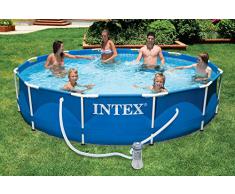 Intex Metal Frame Pool - Aufstellpool - Ã 366 x 76 cm - Mit Filteranlage