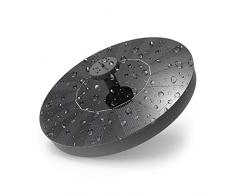 MHDYT Solar Springbrunnen, Solarbetriebene Teichpumpe mit 4 Verschiedenen Düsen, Schwimmende Mini Solarbrunnen Wasserpumpe Solar Klein für Vogelbad, Teich, Garten, Pool, Aquarium, Balkon, Außen