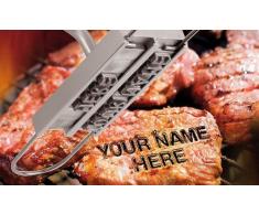 infactory Grillbrandeisen: BBQ Brandeisen mit wechselbaren Buchstaben (Brandeisen Grill)