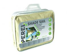 Perel Sonnensegel - dreieck, 500 x 500 x 0,2 cm, beige, GSS3500