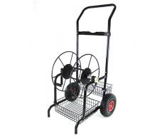 RAMROXX 34181 RAMROXX Metall Schlauchwagen Schlauchaufroller bis 60m Gartenschlauch
