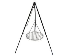 Dreibein Schwenkgrill Edelstahl stufenlos höhenverstellbar inkl. 70 cm Edelstahl-Rost (165)
