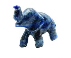 Harmonize Lapislazuli Geschnitzte Elefant Figurine Meditation Balancing Gemstone Statue Reiki Healling Steintisch Décor