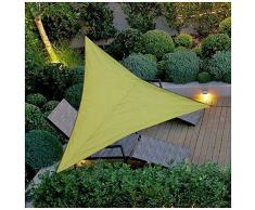 YOUCAI Sonnensegel Sonnenschutz Dreieckig Wasserdicht Sonnensegel für Draußen, Patio, Garden Lawn, Garten Balkon, Terrasse Armeegrün 3x3x3M