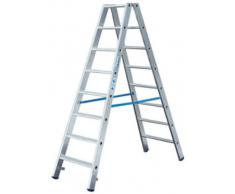 Stufen-DoppelLeiter, (Alu), Arbeitshöhe 3,2 m,Leiternhöhe 1,45 m, Stufenanzahl 2x6, Gewicht 7,8 kg