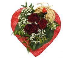 VERSANDKOSTENFREI Blumenstrauß kleines Herz + kostenloser Geschenkkarte Blumenversand