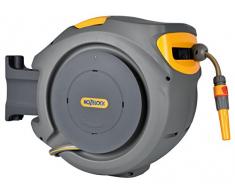 Hozelock AutoReel Con m de manguera Auto Reel Wand- Schlauchbox Inclusive 20 Meter Schlauch Grau 45 x 49 x 28,4 cm