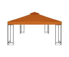 tidyard Pavillondach Ersatzdach Pavillonabdeckung Pavillon Zeltplane Gartenplane 310 g/m² 3 x 3 m für Festzelt Gartenzelt Gartenpavillon Terracotta-Rot