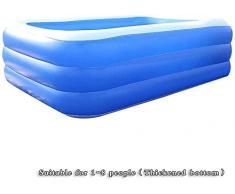 LILAODA Aufblasbarer Pool Kinderbecken Verdickung Aufblasbarer Pool für Garten im Freien Garten Sommer Wasserparty 125 X 71X 27inch Perfect