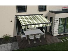 3m-4.5m Markise Kassettenmarkise Gelenkarm Halbkassettenmarkise SP1201/SPD034 (3,5x2m)