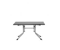 Kettler Boulevard Klapptische Advantage Gartentisch klappbar - Garten-Klapptisch - robuste Tischplatte aus Kettalux-Plus-Kunststoff - hochwertige Gartenmöbel - 140 cm x 95 cm - silber/anthrazit