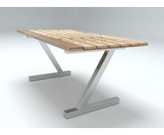 Tischgestell Edelstahl Tischuntergestell, Tischkufe, Kufengestelle, Gartentisch (Design Z Tischbeine)