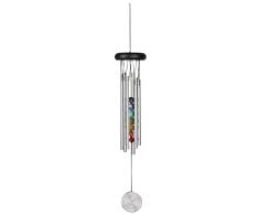 Woodstock Windspiel Chakra Chime, Silber, 46,9 cm