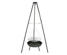 Schwenkgrill Holzkohlegrill Dreibein Holzkohle Grill