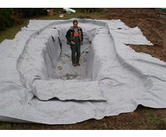 15 m² Teichvlies 1000g/m² Rolle 2 x 7,50 Meter Schutzvlies Folienschutz für Teichfolie Vlies