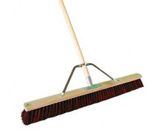 BawiTec Spezial-Straßenbesen mit Stielstabilisator und Stiel Arenga-Mix Besen Kehrbesen (80/160cm)