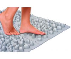 UPP Reflexzonen-Matte Stein | Gehwegplatten mit Natürlicher Fussmassage Funktion | Massage Matte für Bad, Balkon, Terrasse oder Garten [30 x 35 cm, 4 STK.]