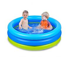 Joyjoz Planschbecken Kinder Aufblasbares Pool 120x 30 cm Schwimmbecken Kinderpool Babypool für Garten und Outdoor