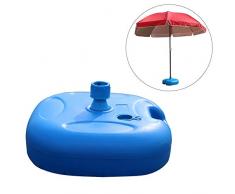 fllyingu 20 l Gartenschirmständer Sonnenschirmständer Schirmhalter Sonnenschirm Ständer,befüllbar mit Wasser Befüllbar Terrasse Kunststoff Schirmfuss für Durchmesser 22 mm bis 32 mm