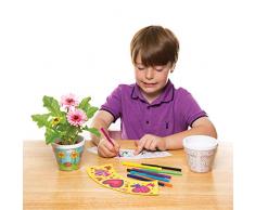 Baker Ross AW354 Blumentöpfe, Design Your Own, Weiß, 2 Stück