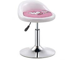 WWPP Barstuhl Schmiedeeisen Lift Drehstabstuhl zurück Schönheit Stuhl vorne Empfang Fuß Stuhl,C