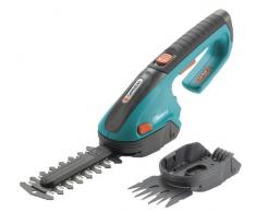 Gardena Set Akku-Gras- und Buchsschere ClassicCut: Strauch- und Rasenkantenschere mit 8 cm Schnittbreite und 12.5 cm Schnittlänge, für bis 800 m Rasenkante, inkl. Messerschutz und Ladegerät (8887-20)