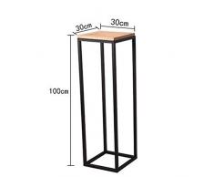 Blumenständer Indoor Outdoor Garten Terrassenpflanze Bonsai Dekorative Display Blumenständer Iron Art Blumentopf Steht Indoor Outdoor-Garten Terrasse, Balkon ( Color : Black , Size : S:30*30*50cm )