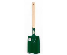 Spaten Gartenspaten Pionierspaten Spitzspaten aus Stahl mit Holzstiel K_85