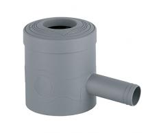 3P Technik Filtersysteme Regenwasserfilter Regensammler Standard grau für Fallrohre Ø 68-100 mm und Viereckfallrohre mit 60 x 60 mm zum Befüllen von Regentonnen, Regenfässer und Regenwassertonnen