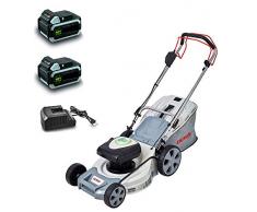 IKRA Akku Rasenmäher Mulchmäher IAM 40-4625S Radantrieb TwinPower inkl. 2x40V Akku & Ladegerät, Schnittbreite 46cm