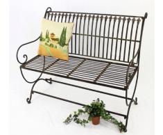 DanDiBo Gartenbank Metall Braun Wetterfest 2-Sitzer Finca 102 cm Bank Garten Sitzbank Eisen