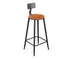 Wuzhengzhijia Industrieller Stil Schmiedeeisen Counter Stuhl Mode Bequem Bistro Stühle Stabil Langlebig Barhocker Geeignet für Bar Cafe usw. (Size : 68cm)