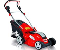 Grizzly Elektro Rasenmäher ERM 1641 GT mit Stahlgehäuse 1600 W Turbo Power Motor 41 cm Schnittbreite Mulchfunktion