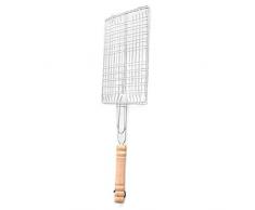 Hei?er Verkaufs BBQ Grill Fisch Grillen Korb gebratenem Fleisch Fisch Gem¨¹se Grillwerkzeug mit Holzgriff