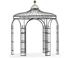 Pavillons, Garten Pavillon, Metall Pavillon, Pavillon Stahl, Rankpavillon Holland Ø 350 cm (Eisenblank)
