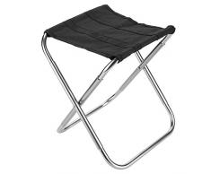 Garsent Campinghocker aus Aluminium, leicht und tragbar Klapphocker Sitzhocker für Outdoor Angeln BBQ Camping