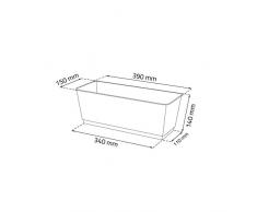 Prosper Plast drl400pw-s433 38,6 x 15,4 x 14,2 cmratolla PW Blumentopf - Anthrazit (12-teilig)