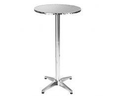 TecTake Aluminium Bistrotisch rund höhenverstellbar - Diverse Modelle - (Viktor | Nr. 401489)