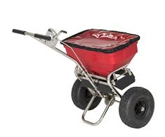 PROFI STREUWAGEN 53 Liter (57 kg), 3 m Streuweite, für Rasen, Dünger, Salz und mehr - Zentrifugalstreuer Salzstreuwagen Rasenstreuwagen Handstreuwagen Streugutwagen
