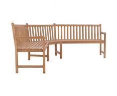 N/O Viel Spaß beim Einkaufen mit Garten-Eckbank 202×202×90 cm Massivholz Teak