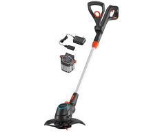 Gardena 09878-28 Akku-Trimmer ComfortCut Li-18/23 Fertigset, schwarz, anthrazit, grau, türkis, orange