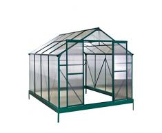 Alu Gewächshaus Den Haag 7 qm mit 4 Dachfenster