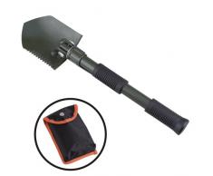 AceCamp Klappspaten mit Spitzhacke und Säge aus Edelstahl inkl. Tragetasche, 2588